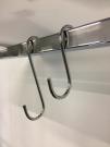 LONG DISPLAY HOOKS METAL CHROME 20pcs - photo 1