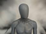 BUSTO Uomo PVC Grigio con testa - foto 4