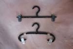 BOX 24 HANGERS CLAMP BLACK PEARLS - photo 1