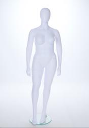 "CURVY" FEMALE MANNEQUIN WITH EGG HEAD