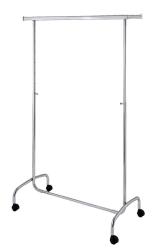 ADJUSTABLE CHROME CLOTHES STAND