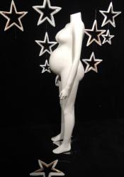 WHITE HEADLESS PREGNANT WOMAN MANNEQUIN