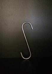 LONG DISPLAY HOOKS METAL CHROME 20pcs