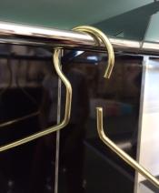 BOX n.10 COAT HANGER PLATED GOLD