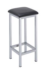 HIGH STOOL WITH BLACK PADDING