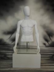 Man White PVC Bust headed