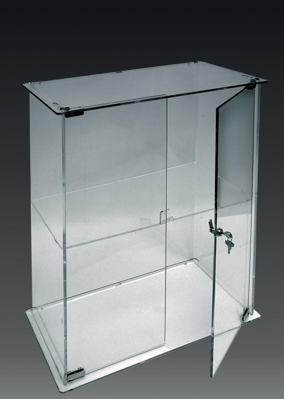 DISPLAY CASE WITH LOCK AND KEY