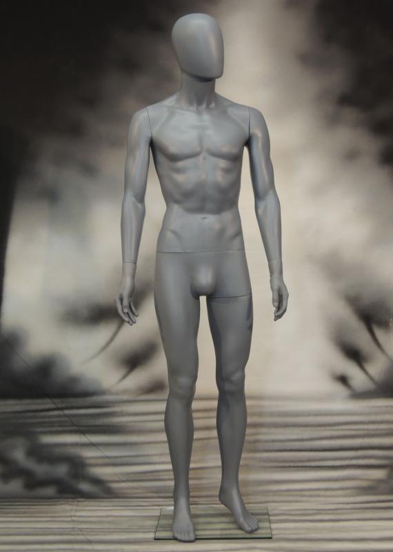 MANNEQUIN GREY MAN WITH HEAD HEAVY