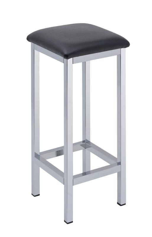 HIGH STOOL WITH BLACK PADDING