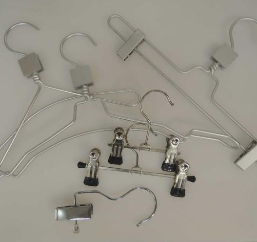 METAL CLOTHES HANGERS AND HOOKS